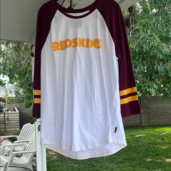Redskins Raglan Shirt - White and Maroon - Picture 1 of 5